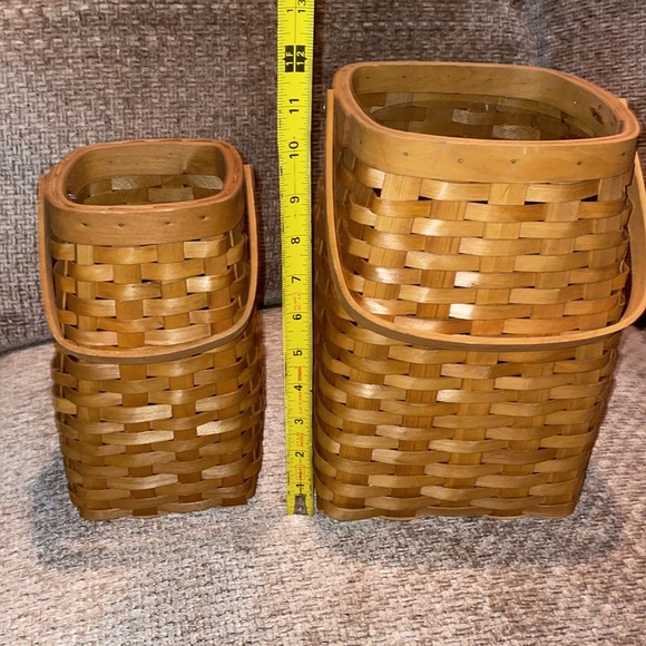 Set of 2 Snowmen Wicker Basket “Frosty Wind Happy Home” - Picture 10 of 12